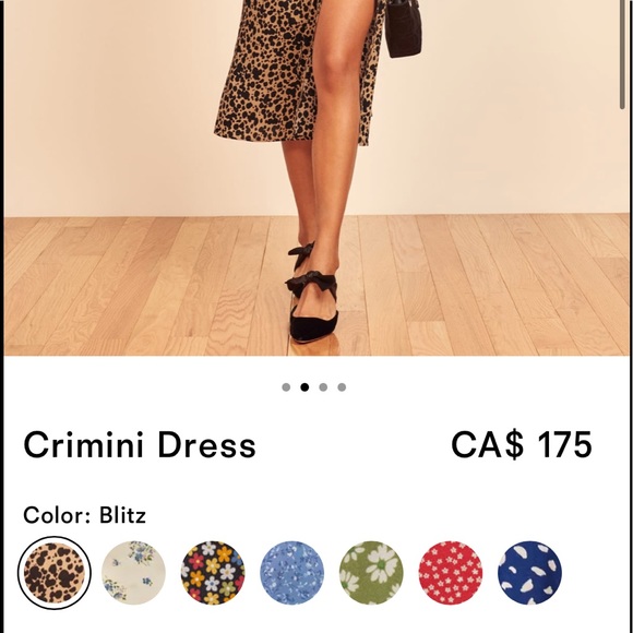 Reformation Crimini Dress    black cat - Picture 2 of 9